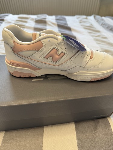 New balance 550 bianco rosa - new,